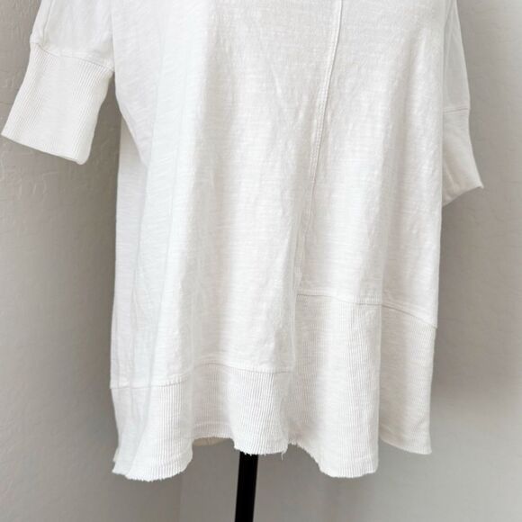 Sundance Ribbed Slub Cotton Short Sleeve Tee White Size XS - Picture 6 of 7